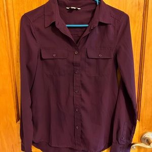 Purple American Eagle Button Down